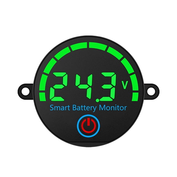 12V 24V Battery Voltage Monitor Tester With LED Display For Lithium Batteries ABS Housing Realtime Power Level Tracking