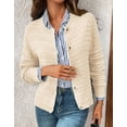 thumbnail image 2 of Coglid Textured Knit Cardigans for Womens with Button-Down Front Classic Design Fall Winter Sweaters for Womens Solid Color Cardignas for Ladies, 2 of 6
