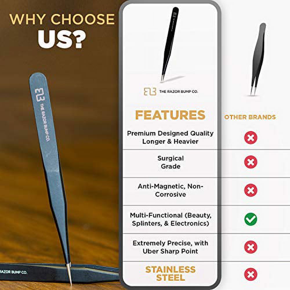 Utopia Care - Professional Stainless Steel Tweezers Set (4-Piece) –  Precision Tweezers for Ingrown Hair, Facial Hair, Splinter, Blackhead and  Tick Remover (Multi) price in Saudi Arabia,  Saudi Arabia