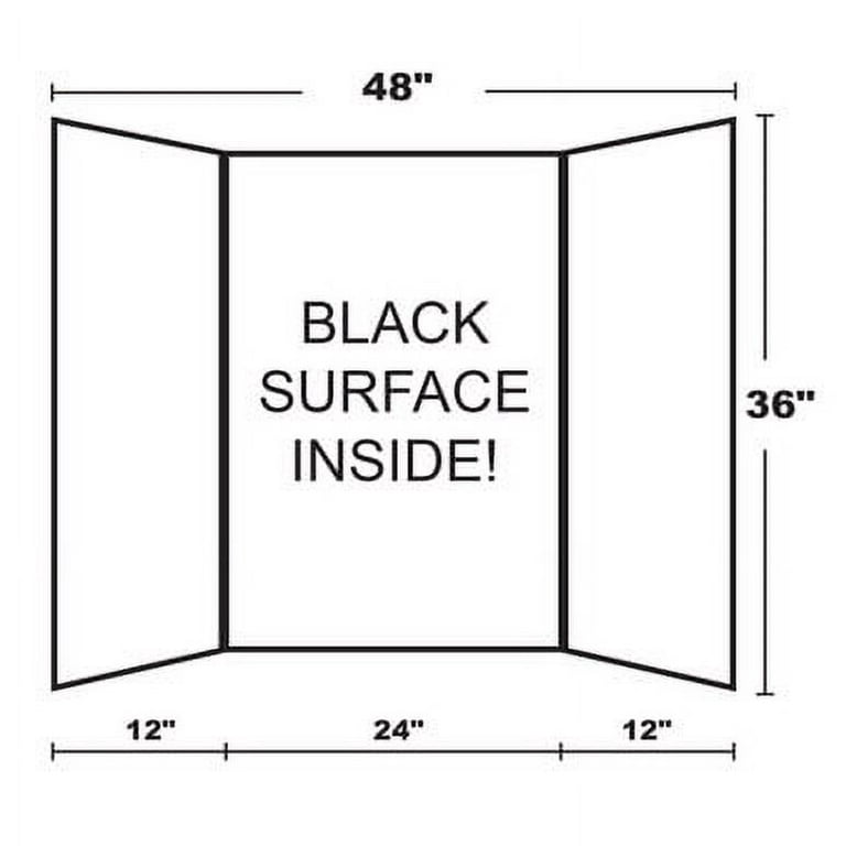  BLACK PRESENTATION BOARD 48X36 : Ordinary Display