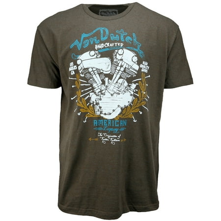 Holland Home Shirt - Von Dutch Mens Short Sleeve Tee Casual Tops