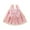 Pink, variant on 2025 TAGOLD Toddler Girls Summer Dress,Casual Dress for Kids,Toddler Kids Kids Girls Cute Summer Mesh Solid Color Print Bow Suspenders Dress Skirt