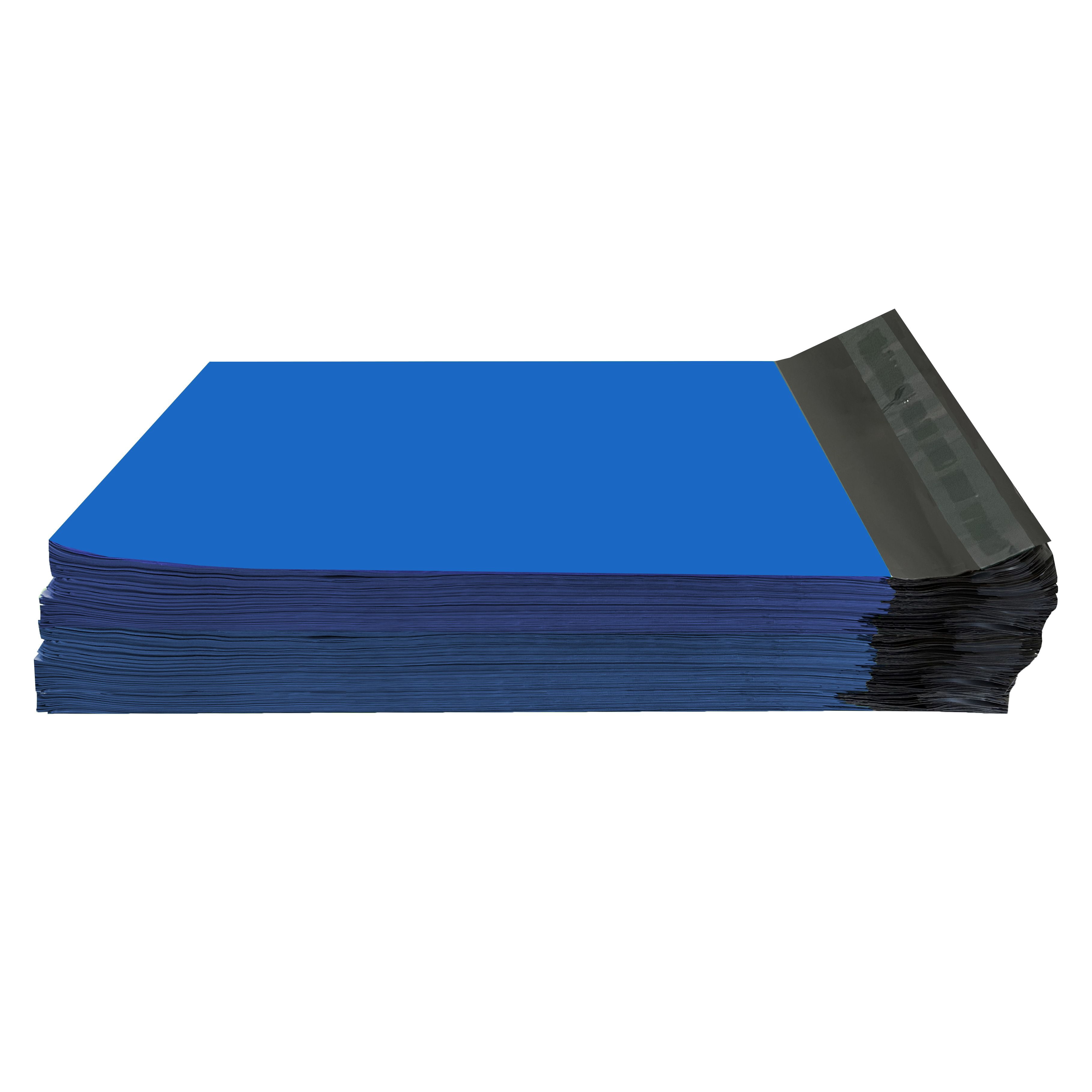 Blue Poly Mailer Envelopes 10" x 13" Pack of 100 for Shipping Non-Fragile Items