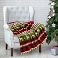 thumbnail image 6 of EWASWON Christmas Throw Blanket - Flannel-like, Reindeer & Snowflake Prints, Cozy Winter Sofa Decor, Soft Polyester, Festive Holiday Gift, 6 of 6