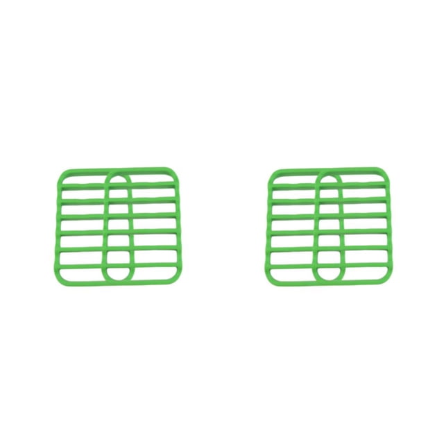 Matsuzay Rejilla para asado de silicona, 2 uds., resistente a altas temperaturas y antiadherente, duradera, verde verde 2Conjunto