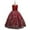 Red, variant on Godderr Kids Girls Flower Girl Dress Flower Vintage Lace Princess Long Dress Tulle Pageant Formal Party Wedding Floor Dance Youth Evening Gown 5-14 Years