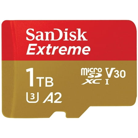 SanDisk 1TB Extreme microSD UHS-I/U3 A2 Memory Card Speed Up to 190MB/s (SDSQXAV-1T00-GN6MA)