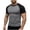 Gray, variant on Hfnxid Mens Shirt Raglan Short Sleeve Shirt Slim Fit Lightweight Workout T Shirts Crewneck Baseball Color Block Shirt Gray XXL