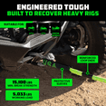 thumbnail image 4 of Rhino USA Kinetic Recovery Tow Rope Heavy Duty Offroad Snatch Strap (Green 5/8" x 20'), 4 of 8