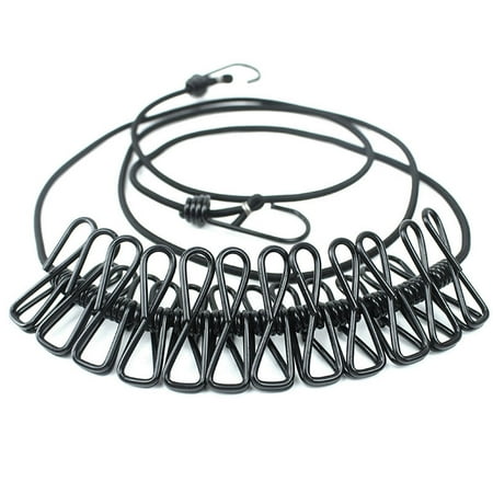 

CHMORA Outdoor Travel Clothesline Portable Retractable Clothesline With Clips