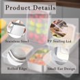 thumbnail image 3 of 4pcs Food Containers with Lids Stainless Steel Snack Containers Leak Proof Sealed Lunch Boxes Multi Purpose Food Storage Containers Stackable Reusable Oven Dishwasher Freezer Safe, 3 of 6