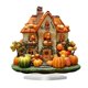 thumbnail image 1 of Decoración de casa de calabaza de Halloween 2D, centro de mesa, artesanía artística, letrero rústico único de castillo para chimenea, oficina, estante, 1 of 6