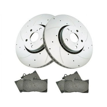 Front Brake Pad and Rotor Kit - Compatible with 2007 - 2011 GS350 RWD 2008 2009 2010