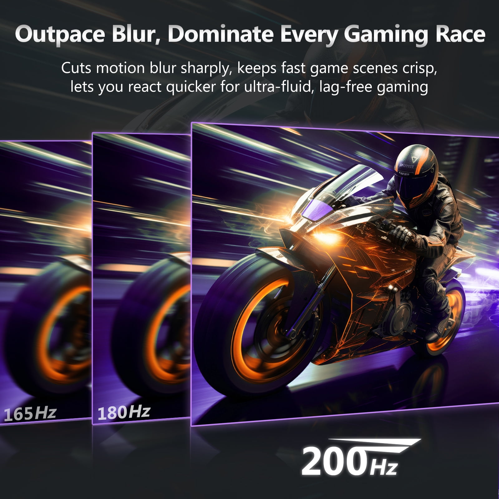 Z-EDGE 24 Inch 200Hz Curved Gaming Monitor, FHD 1080P VA Display, 1ms MPRT, AMD FreeSync, HDR Support, VESA Mount Compatible