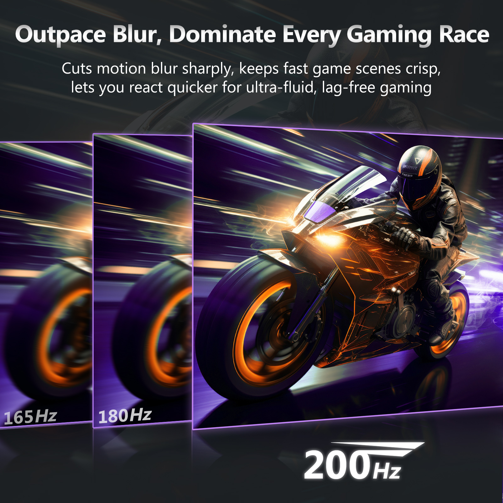 Z-EDGE 24" 200Hz Curved Gaming Monitor, 1ms Response Time photo 2