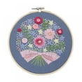 thumbnail image 1 of European-style Flowers DIY Embroidery Ribbon Set Beginners With Embroidery Shed Sewing Kit Cross-stitch Crafts Hand-stitched Decoration, 1 of 8