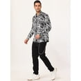 thumbnail image 4 of INSPIRE CHIC Big & Tall Men's Leopard Print Button Down Long Sleeve Shirt, 4 of 6