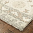 thumbnail image 3 of Oriental Weavers Craft Area Rug 93005 Ivory Petals Bulbs 3' 6" x 5' 6" Rectangle, 3 of 4