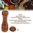 thumbnail image 4 of Salt And Pepper Grinder Set, Manual Wooden Salt And Pepper Mill Salt Grinder Refillable Pepper Mill Set With Adjustable Coarseness, For Seasoning Cooking Dining, 4 of 8