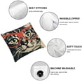 thumbnail image 6 of nygtbtfer Throw Pillow Covers Cat Pillow Cases Animal Pillowcase Linen Cushion Cover for Couch Bed Sofa Patio Car,Set of 2 White, 6 of 7