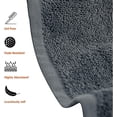 thumbnail image 2 of J&V TEXTILES 6 Pack Bath Towel Set 27 x 52 Inches, 500 GSM 100% Ring Spun Cotton Medium Lightweight and Highly Absorbent Quick Drying, Premium Towels for Hotel, Spa and Bathroom Gray, 2 of 3