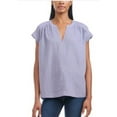 thumbnail image 1 of Splendid Haut pour Femme en Mélange de Lin, Bleu, Moyen, 1 of 2