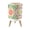 Color 7, variant on Mexican Talavera Small Trash Can with Lid Moroccan Tiles Rich Patterns Earthy Tones 1.8 Gallon Dog Proof Trash Can Round Garbage Can Waste Bin Wastebasket for Bathroom Bedroom Living Room