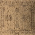thumbnail image 1 of Ahgly Company Indoor Square Oriental Brown Industrial Area Rugs, 5' Square, 1 of 4
