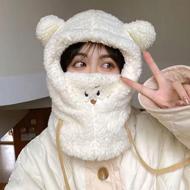Chapeau d'Ours Prêt pour l'Hiver, Résistant au Froid et Chaud