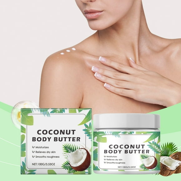 Petal Fresh Pure Smoothing Coconut Body Butter, Organic Argan Oil, Shea Butter, Intense Hydration, For All Skin Types, Natural Ingredients, Vegan and Cruelty Free, 3.53 oz