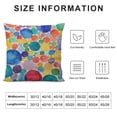 thumbnail image 6 of COMIO Watercolor Polka Dot Circles Rainbow Colorful Pillow Covers Decorative Lumbar Throw Pillowcase Couch Cushion Cover for Home Decor Living Room Bedroom College Dorm Bed Car Sofa Sofa,2 pcs White, 6 of 6