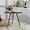 Rust, variant on 16 x 18 in. Handmade Iron Round Tray Side Table, Orange
