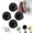 Black 4 PCS, variant on Vacuum Suction Cup Hooks for All Surface, No Drill Stainless Steel Shower Hooks for Bathroom, Strong Hold Hanging for Towels on Glass Tile Mirror
