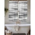 thumbnail image 6 of Grey White Ombre Living Room Curtains 72 Inches length, Abstract Art Oil Painting Modern Window Treatment Curtain Drapes, Light Filtering Drapes for Bedroom Laundry Room, 52"x72", 2 Panels, 6 of 7