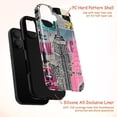 thumbnail image 4 of NYC Collage Phone Case, Retro Travel Aesthetic Empire State Building Taxi Design Protective Cover, Trendy Vintage iPhone Case for iPhone 17 16 15 14 13 12 11 Pro Plus Mini, 4 of 6