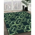 thumbnail image 3 of Ahgly Company Machine Washable Indoor Square Transitional Deep Teal Green Area Rugs, 6' Square, 3 of 7