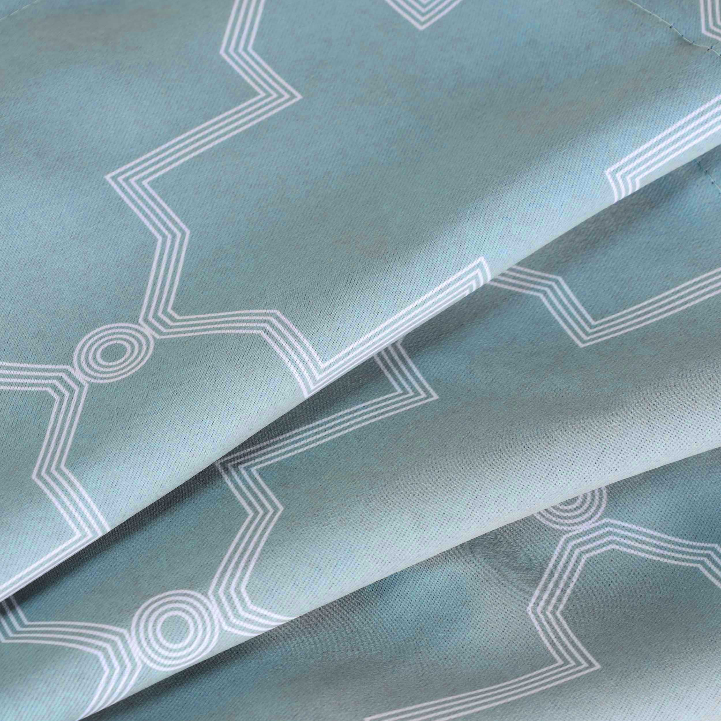 Superior Trellis Blackout Grommet Curtain Panel Pair, Set of 2 Curtains, 52"W x 84"L, Teal