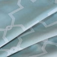 thumbnail image 5 of Superior Trellis Blackout Grommet Curtain Panel Pair, Set of 2 Curtains, 42"W x 96"L, Teal, 5 of 6