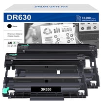 2-Pack DR630 Drum Unit Compatible for Brother DR630 DR-630 DR 630 DCP-L2520DW DCP-L2540DW HL-L2300D HL-L2305W HL-L2320D HL-L2340DW HL-L2360DW HL-L2380DW HL-L2680W Printer (Black)