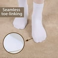 thumbnail image 3 of Women Thin Cotton Socks, Soft Cotton Bootie Socks Women Above Ankle Crew Socks 5-10 Pairs, 3 of 12
