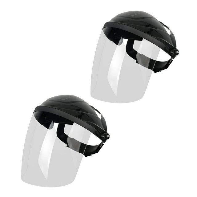 Casco De Protección Facial Completo Gloria Vaho Visor Ancho Casco De Soldadura De Molienda Universal Color Negro