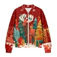 thumbnail image 4 of DISNIMO Christmas Tree Printed Jackets for Women Elk Printed Sweatshirts Long Sleeve Outerwear Jacket V Neck Sweatshirts for Fall Winter, 4XL, 4 of 7