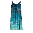 thumbnail image 4 of Vestido de verano para mujer, estampado, sin mangas, con escote redondo, sexy, informal, fluido, para la playa OAVQHLG3B Store lin121212, 4 of 4