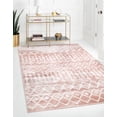 thumbnail image 2 of Rugs.com Bohemian Trellis Collection Rug – 8' x 10' Pink Low Rug Perfect For Living Rooms, Large Dining Rooms, Open Floorplans, 2 of 7