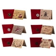 thumbnail image 2 of Clearance! Merry Christmas Santa Exquisite Greeting Cards With Kraft Paper Envelope Blessing Message Gift Sticker Festivals Card, 2 of 7