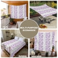 thumbnail image 6 of Purple Gray Botanical Tapestry for Bedroom Wall Hanging Tapestry,Pastoral Spring Summer Leaf Aesthetics Ceiling Backdrop Tapestries Poster Blanket Wall Decor for Teens Room Living Room Dorm 55" x 73", 6 of 8