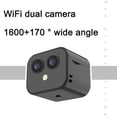 thumbnail image 3 of Nishore Webcam,Remote Two-way Camera Office Built-in Battery Wifi Camera 170° Wide Office Indoor Intercom Built-in 4k Wifi Lens 170° Camera Camera App Remote Dual Lens Two-way Intercom Battery Camera, 3 of 6