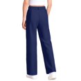 thumbnail image 3 of Girls High Waist Draped Straight Leg Trousers Casual Suit Style Pants with Pleated Front and Functional Pockets, 3 of 6