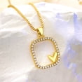 thumbnail image 4 of LILELIS Collier Carré pour Femmes Style Design Chaîne de Clavicule Géométrique en Forme de Cœur Ras-du-Cou avec Cœur Petit Collier Pendentif Médaillon Transparent Collier en Acier Inoxydable Collier Volé Bijoux pour Dames Colliers Médaillon, 4 of 7