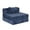Dark Blue, variant on Weetoo Single Seater Sofa Bed, Convertible Boneless Sectional Couch, Chenille Fabric  for Living Room